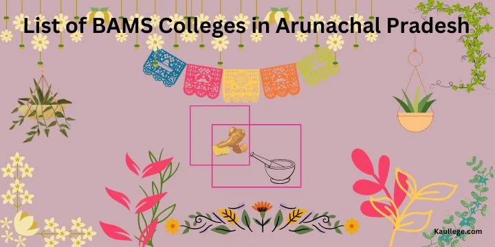 List of BAMS Colleges in Arunachal Pradesh