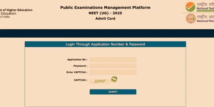 NEET UG 2025 Admit Card